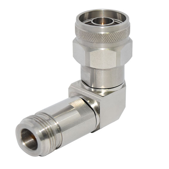 18GHz N(母頭)-N(公頭)射頻轉(zhuǎn)接器，90°直角彎