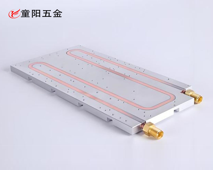 電池包液冷板加工-埋管式水冷板